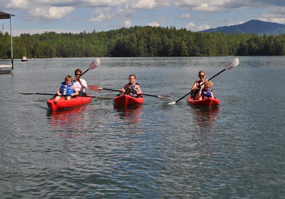 Kayak and canoe rentals on Lake Santeetlah